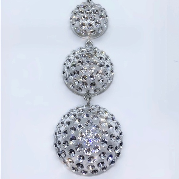 Transparent Acrylic necklace & chain embellished with genuine Swarovski crystals - Picture 8 of 10